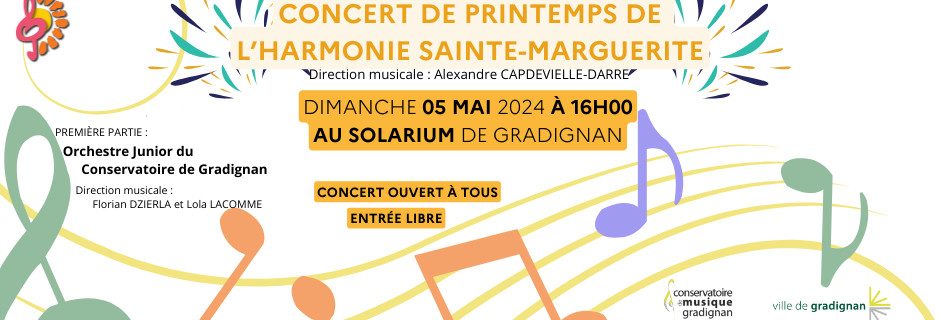 Concert de printemps du 05/05/2024 au Solarium de Gradignan, par l'Harmonie Sainte-Marguerite de Gradignan